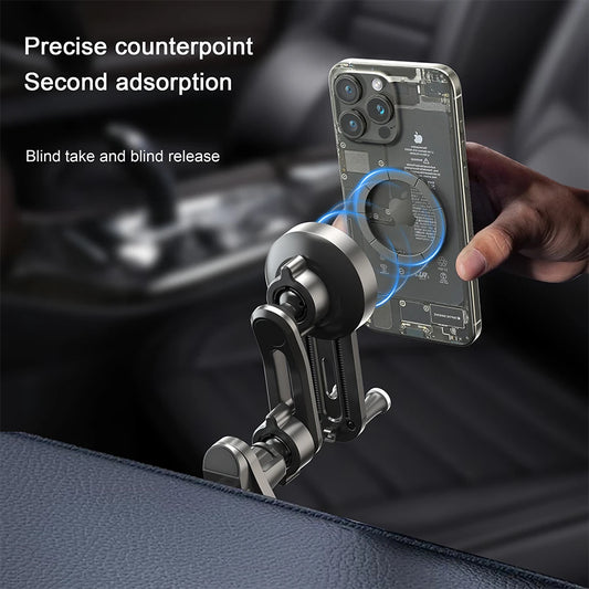 Magnetic Phone Mount for Car Compatible for Magsafe Car Mount, Not Blocking Air Vent, Strengthen Magnetic Car Phone Holder